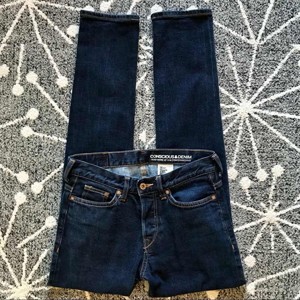 H&M Conscious & Denim Slim Low Waist Jeans 28/32